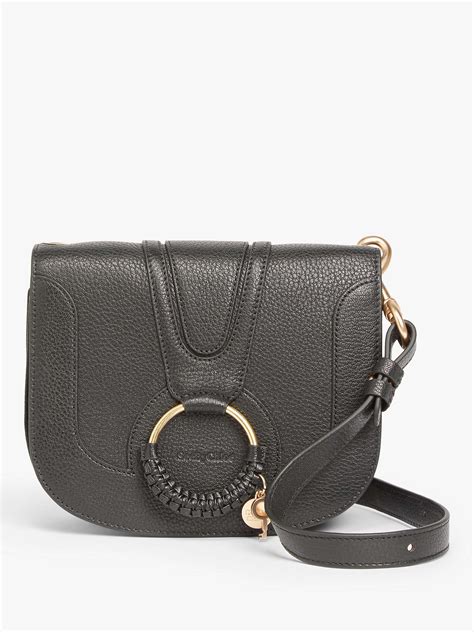 See By Chloé Medium Hana Leather Satchel Bag, Black.